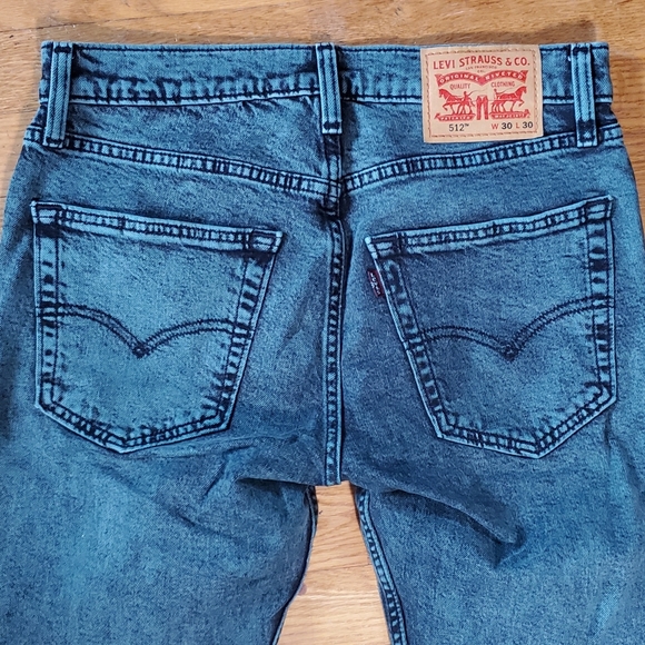 Levi's 512 Eco Ease Slim Taper Fit Jeans - Stretch 30x30 - Picture 4 of 4